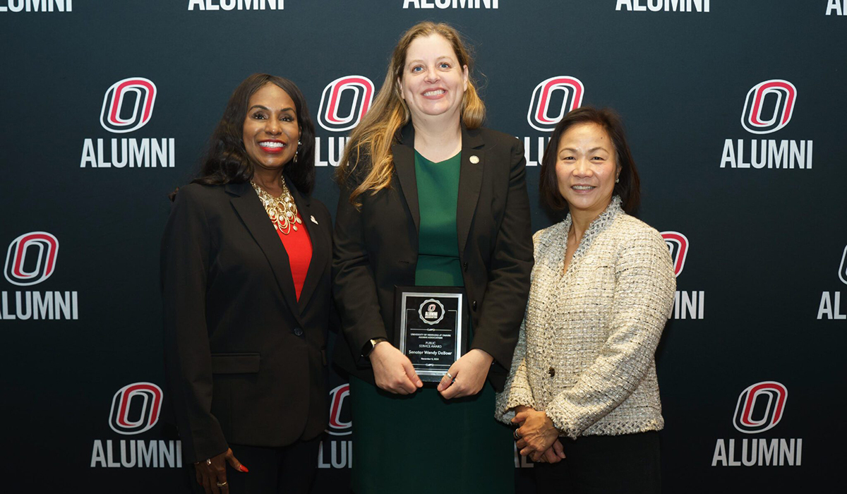 Senator Wendy DeBoer, Joanne Li, Ph.D., CFA