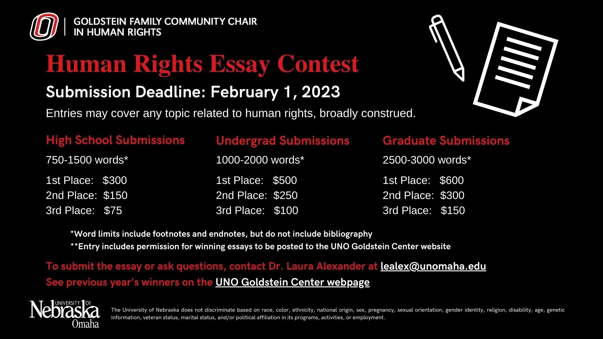 uno essay writing competition