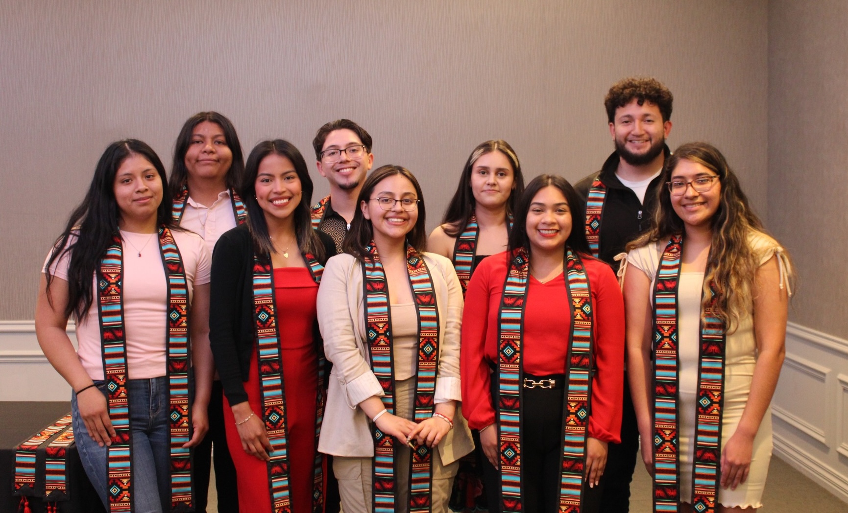 OLLAS graduating students with their sashes