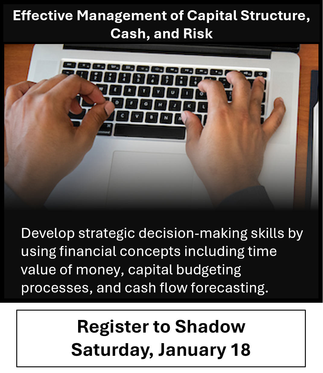 Register to shadow an EMBA class on Saturday, January 18