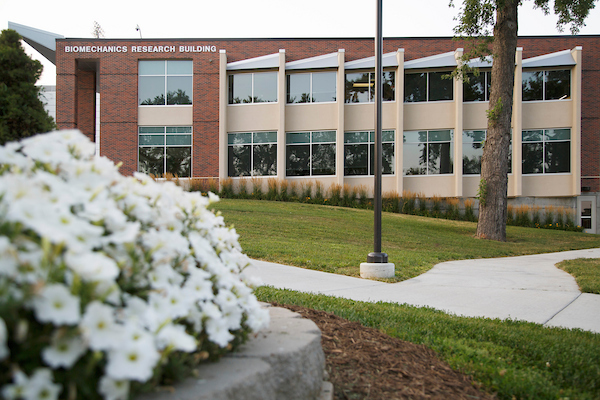 the biomechanics research building on the UNO campus