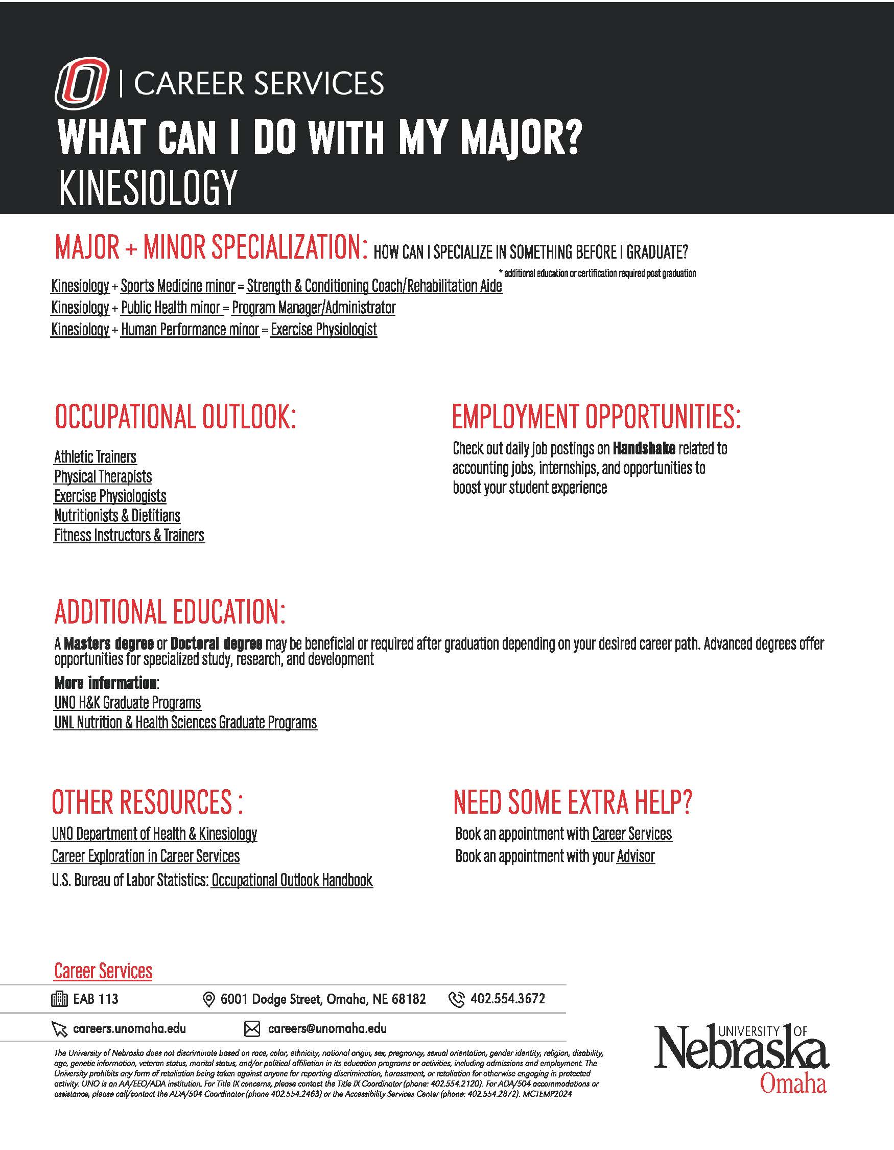 potential careers in kinesiology