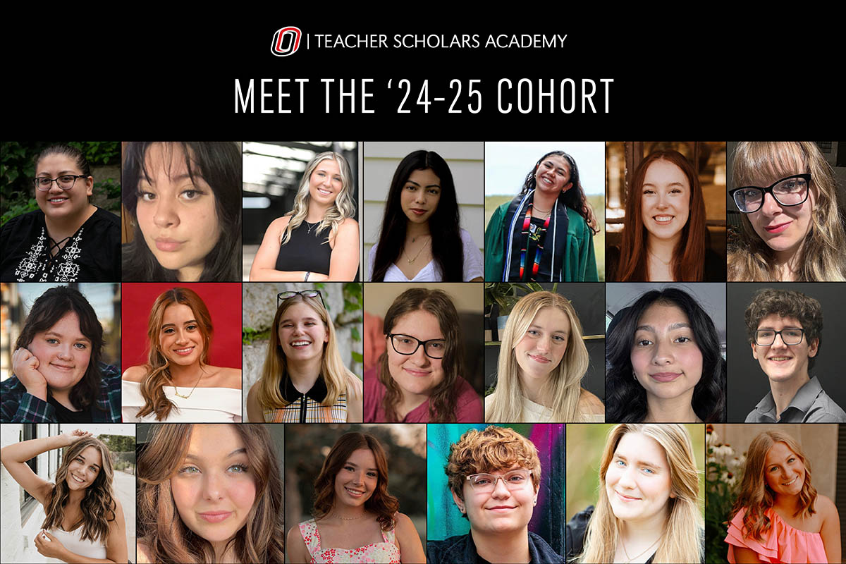 A montage of students representing the Teacher Scholars Academy