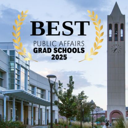 US News & World Report badge for Best Grad Schools Public Affairs 2023