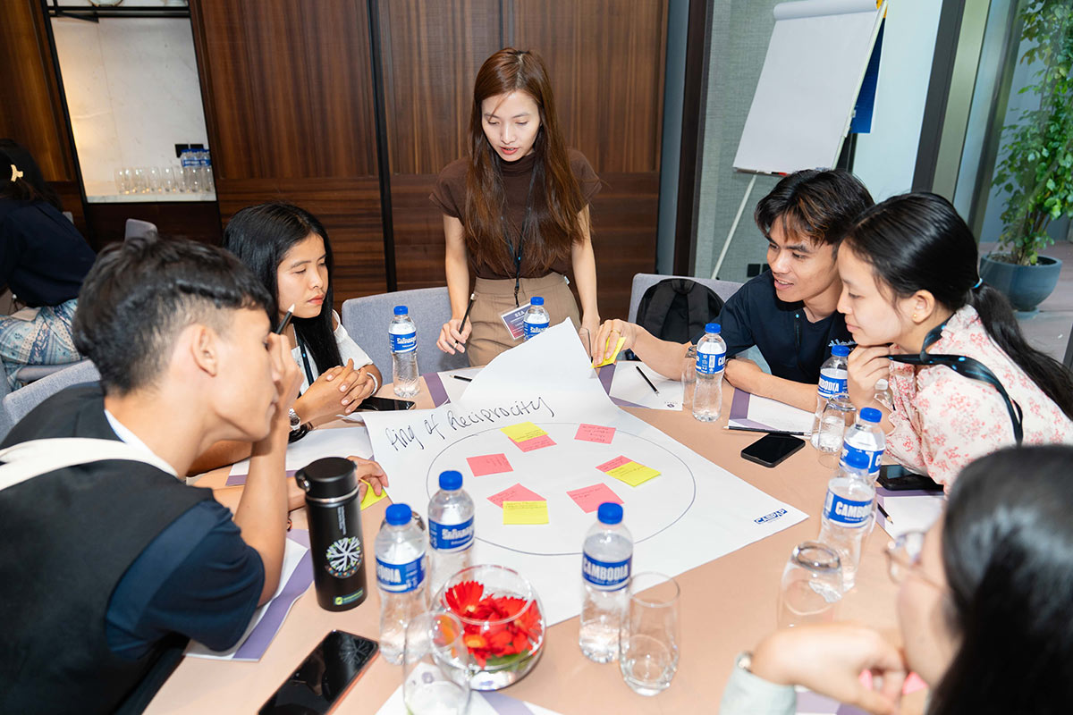 Attendees Participate in the "Ring of Reciprocity" to Exchange Strengths and Needs