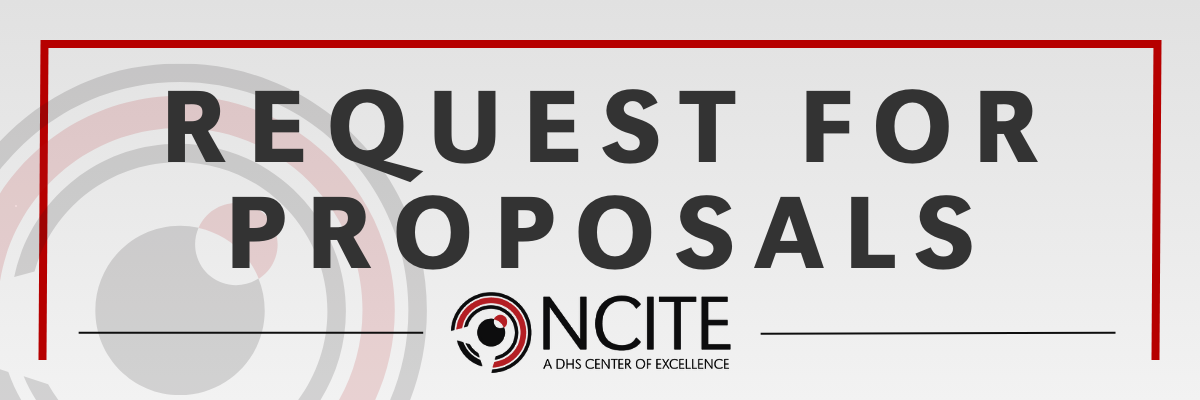 A horizontal header image displaying the NCITE logo and the words Request for Proposals.