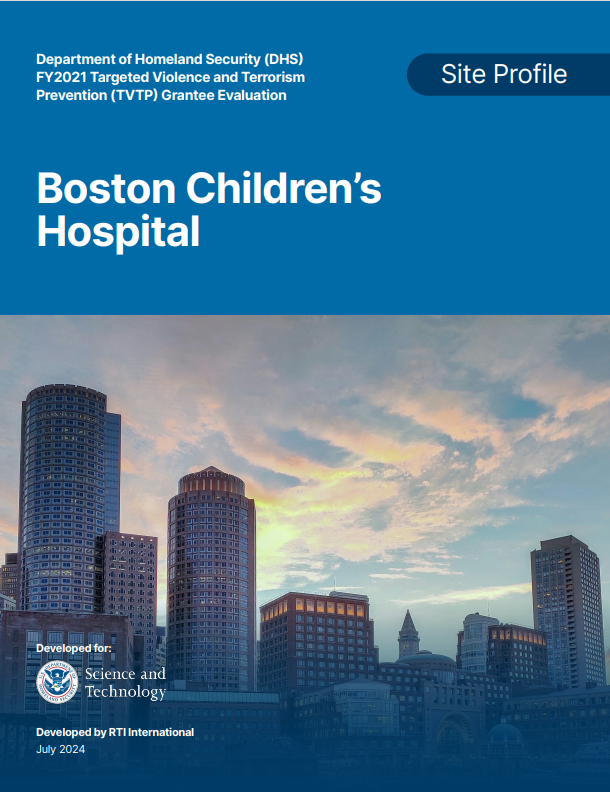 boston children's hospital cover page