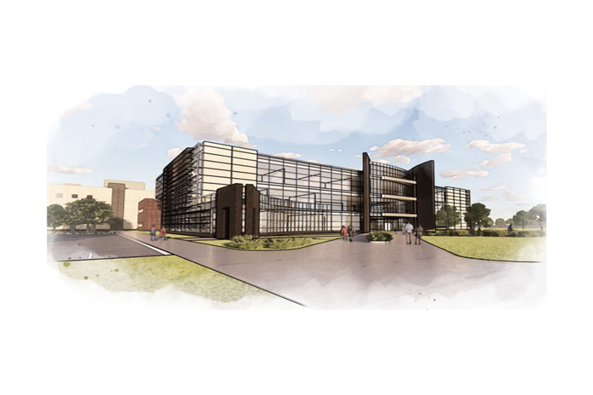 Peter Kiewit Institute (PKI) expansion rendering. (LEO A DALY) 