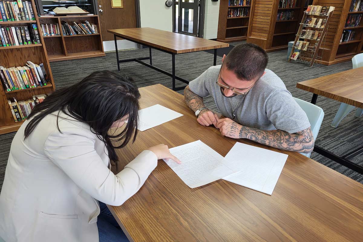 The UNO TRAC program offers college courses taught by UNO staff and faculty to incarcerated individuals at the Omaha Correctional Center (OCC).