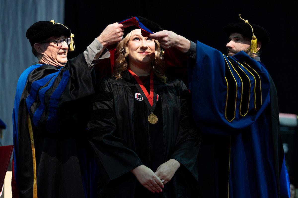 UNO graduates received their degrees during the December Commencement at Baxter Arena for the University of Nebraska at Omaha on Friday, Dec. 20, 2024, in Omaha, Nebraska. Photo: Ryan Soderlin, Office of Strategic Marketing and Communications. 