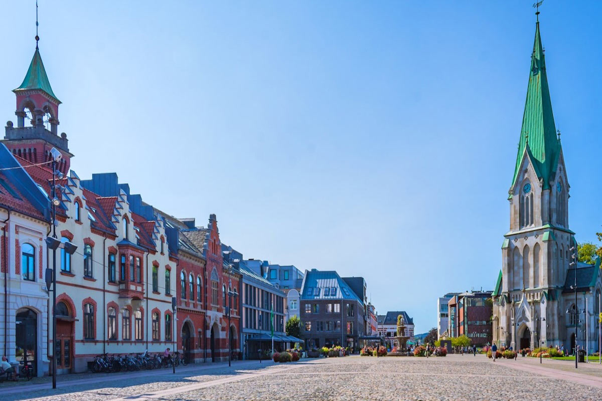 Kristiansand, Norway where the University of Agder is located. Photo: Adobe Stock. 