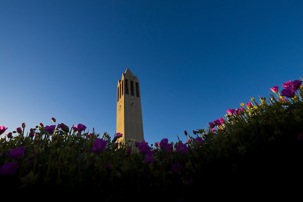 Henningson Memorial Campanile on UNO’s Dodge Campus is seen here at sunrise