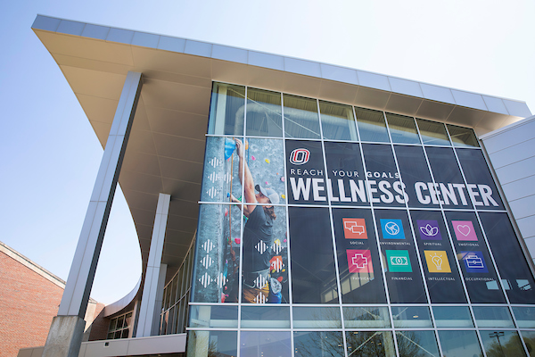 The Health and Kinesiology Building at the University of Nebraska at Omaha in Omaha, Nebraska, Wednesday, April 24, 2019.